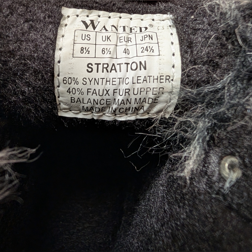 Women's Wanted Stratton Fur Trim Boots 8.5 - Picture 4 of 5